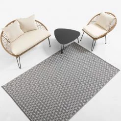 SOLYS Tapis D'extérieur Polypropylène Gris 230 X 160 Cm - Gris -Tapis et paillasson Soldes 6933991 3