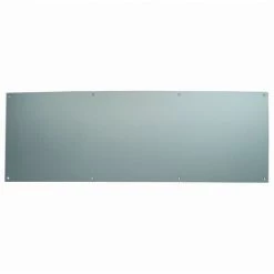 DUVAL BILCOCQ Plinthe De Protection Percée Et Fraisée DUVAL Bas De Porte - Alu Argent 730 X 250 Mm - 11-0102-1120