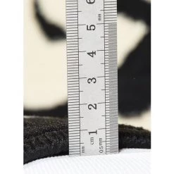 UNAMOURDETAPIS Tapis Salon 60x110 Cm Rectangulaire ZEBRE Noir Entrée Adapté Au Chauffage Par Le Sol - Noir -Tapis et paillasson Soldes 7364486 3