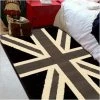 DEZENCO Tapis Enfant 80x150 Cm Rectangulaire BC UNION JACK BLACK AND WITHE Gris Chambre Adapté Au Chauffage Par Le Sol - Gris