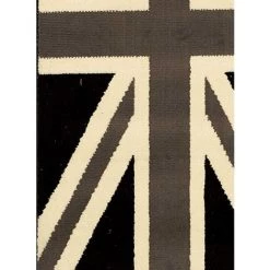 DEZENCO Tapis Enfant 80x150 Cm Rectangulaire BC UNION JACK BLACK AND WITHE Gris Chambre Adapté Au Chauffage Par Le Sol - Gris 7 DEZENCO Tapis Enfant 80x150 Cm Rectangulaire BC UNION JACK BLACK AND WITHE Gris Chambre Adapté Au Chauffage Par Le Sol - Gris -Tapis et paillasson Soldes 7365019 4