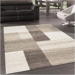 UNAMOURDETAPIS Tapis Salon 60x115 Cm Rectangulaire CULHAM Beige Entrée Adapté Au Chauffage Par Le Sol - Beige