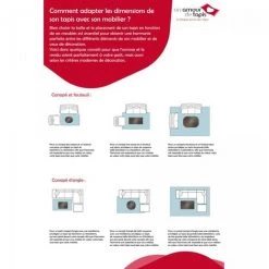 UNAMOURDETAPIS Tapis Salon 60x115 Cm Rectangulaire CULHAM Beige Entrée Adapté Au Chauffage Par Le Sol - Beige -Tapis et paillasson Soldes 7365874 5