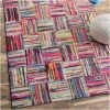 UNAMOURDETAPIS Tapis Salon 80x150 Cm Rectangulaire BOUTIK BRIK Multicolore Chambre Adapté Au Chauffage Par Le Sol - Multicolore
