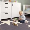 UNAMOURDETAPIS Tapis Enfant 120x170 Cm Rectangulaire BC LES ETOILES Gris Chambre Adapté Au Chauffage Par Le Sol - Gris