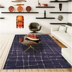 UNAMOURDETAPIS Tapis Salon 120x170 Cm Rectangulaire BC SOFIA Gris Salon Adapté Au Chauffage Par Le Sol - Gris