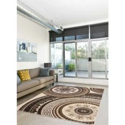 UNAMOURDETAPIS Tapis Salon 60x110 Cm Rectangulaire BC FLORIDA Marron Entrée Adapté Au Chauffage Par Le Sol - Marron -Tapis et paillasson Soldes 7368117 5
