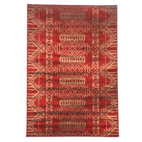 UNAMOURDETAPIS Tapis Salon 60x110 Cm Rectangulaire BC TOTAMIA Rouge Entrée Adapté Au Chauffage Par Le Sol - Rouge 2 UNAMOURDETAPIS Tapis Salon 60x110 Cm Rectangulaire BC TOTAMIA Rouge Entrée Adapté Au Chauffage Par Le Sol - Rouge – Image 2