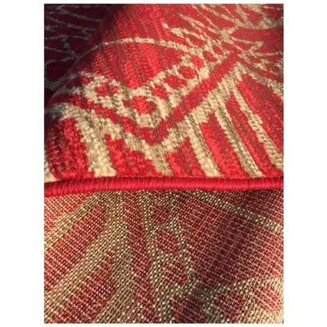 UNAMOURDETAPIS Tapis Salon 60x110 Cm Rectangulaire BC TOTAMIA Rouge Entrée Adapté Au Chauffage Par Le Sol - Rouge 3 UNAMOURDETAPIS Tapis Salon 60x110 Cm Rectangulaire BC TOTAMIA Rouge Entrée Adapté Au Chauffage Par Le Sol - Rouge – Image 3