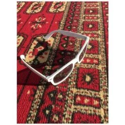 UNAMOURDETAPIS Tapis Salon 60x110 Cm Rectangulaire BC BOUKARA Rouge Entrée Adapté Au Chauffage Par Le Sol - Rouge -Tapis et paillasson Soldes 7368495 4