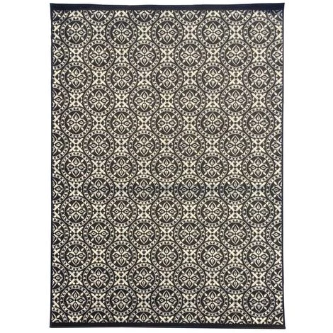 UNAMOURDETAPIS Tapis Salon 140x200 Cm Rectangulaire BC RONTRI Noir Salon Adapté Au Chauffage Par Le Sol - Noir 2 UNAMOURDETAPIS Tapis Salon 140x200 Cm Rectangulaire BC RONTRI Noir Salon Adapté Au Chauffage Par Le Sol - Noir – Image 2