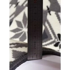 UNAMOURDETAPIS Tapis Salon 60x110 Cm Rectangulaire BC CARREAU DE CIMENT Gris Entrée Adapté Au Chauffage Par Le Sol - Gris -Tapis et paillasson Soldes 7368965 4