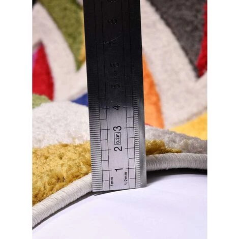 UNAMOURDETAPIS Tapis Salon 80x150 Cm Rectangulaire CHEVRON BOUTIK Multicolore Chambre Adapté Au Chauffage Par Le Sol - Multicolore 5 UNAMOURDETAPIS Tapis Salon 80x150 Cm Rectangulaire CHEVRON BOUTIK Multicolore Chambre Adapté Au Chauffage Par Le Sol - Multicolore – Image 5