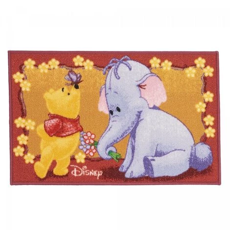 UNAMOURDETAPIS Tapis Enfant 50x80 Cm Rectangulaire WINNIE ET LUMPY Rouge Chambre Adapté Au Chauffage Par Le Sol - Rouge 2 UNAMOURDETAPIS Tapis Enfant 50x80 Cm Rectangulaire WINNIE ET LUMPY Rouge Chambre Adapté Au Chauffage Par Le Sol - Rouge – Image 2