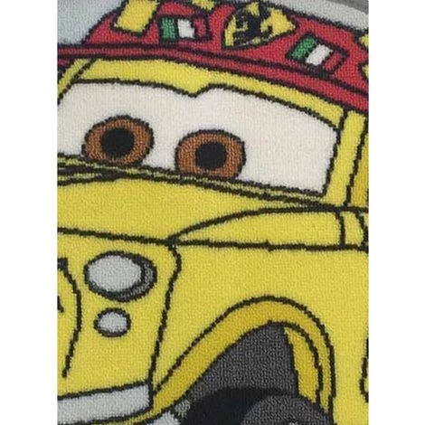 Tapis Enfant 50x80 Cm Forme Originale ARRONDIT CARS LUIGI Jaune Chambre Adapté Au Chauffage Par Le Sol - Jaune 3 Tapis Enfant 50x80 Cm Forme Originale ARRONDIT CARS LUIGI Jaune Chambre Adapté Au Chauffage Par Le Sol - Jaune – Image 3