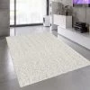 SANAT HALI Tapis Shaggy 60x110 Cm Rectangulaire SG LOCA Crème Entrée Adapté Au Chauffage Par Le Sol - Crème
