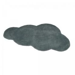 UNAMOURDETAPIS Tapis Enfant 50x80 Cm Forme Originale NUAGE 1 Gris Chambre Tufté Main Coton - Gris -Tapis et paillasson Soldes 7371348 5
