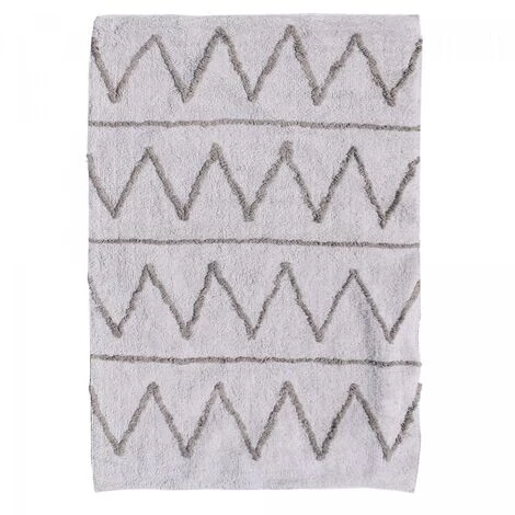 UNAMOURDETAPIS Tapis Enfant 60x110 Cm Rectangulaire BERBER SPIRIT Blanc Chambre Tufté Main Coton - Blanc 2 UNAMOURDETAPIS Tapis Enfant 60x110 Cm Rectangulaire BERBER SPIRIT Blanc Chambre Tufté Main Coton - Blanc – Image 2