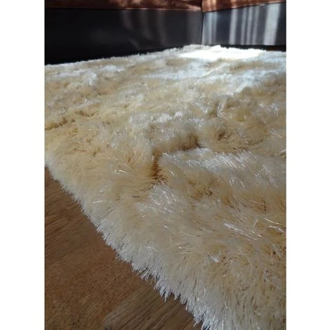 UNAMOURDETAPIS Tapis Shaggy 60x110 Cm Rectangulaire SG FIN Crème Entrée Tufté Main Adapté Au Chauffage Par Le Sol - Crème 4 UNAMOURDETAPIS Tapis Shaggy 60x110 Cm Rectangulaire SG FIN Crème Entrée Tufté Main Adapté Au Chauffage Par Le Sol - Crème – Image 4