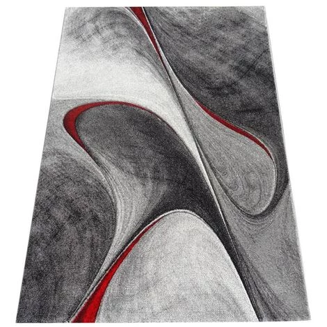 JADOREL Tapis Salon 60x110 Cm Rectangulaire MILAR Rouge Entrée Adapté Au Chauffage Par Le Sol - Rouge 5 JADOREL Tapis Salon 60x110 Cm Rectangulaire MILAR Rouge Entrée Adapté Au Chauffage Par Le Sol - Rouge – Image 5