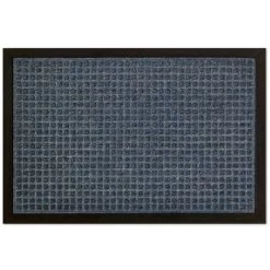 IDMAT Tapis Grattoir Impact 40x60 Cm Bleu Avec Carrés
