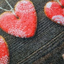 IDMAT Tapis Absorbant Dallas Décor Bienvenue Coeurs 40x60cm -Tapis et paillasson Soldes 8317057 3