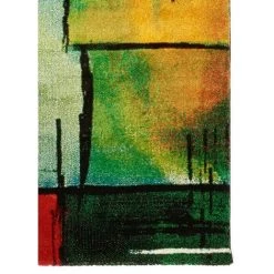 DEZENCO Tapis Salon 60x110 Cm Rectangulaire SIDANOU Multicolore Entrée Adapté Au Chauffage Par Le Sol - Multicolore -Tapis et paillasson Soldes 8445479 4