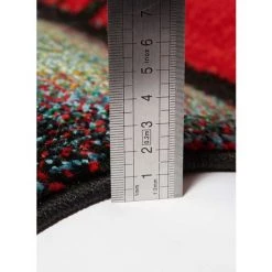 DEZENCO Tapis Salon 60x110 Cm Rectangulaire SIDANOU Multicolore Entrée Adapté Au Chauffage Par Le Sol - Multicolore -Tapis et paillasson Soldes 8445479 5