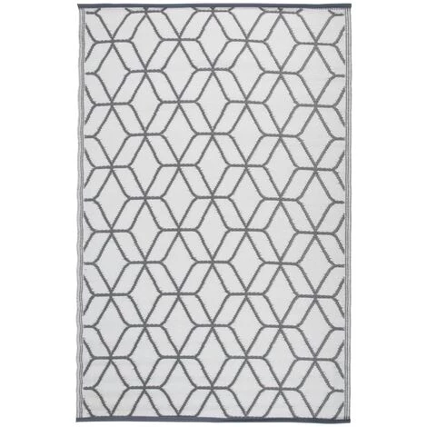 Esschert Design Tapis D'extérieur 180x121 Cm Gris Et Blanc OC25 - Multicolore 2 Esschert Design Tapis D'extérieur 180x121 Cm Gris Et Blanc OC25 - Multicolore – Image 2