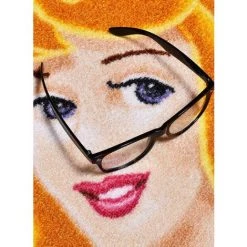 UNAMOURDETAPIS Tapis Enfant 50x50 Cm Forme Originale AURORA HEART SHAPED Rose Chambre Adapté Au Chauffage Par Le Sol - Rose -Tapis et paillasson Soldes 8491327 4