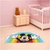 UNAMOURDETAPIS Tapis Enfant 50x80 Cm Forme Originale MICKEY RAINBOW SHAPED Multicolore Chambre Adapté Au Chauffage Par Le Sol - Multicolore