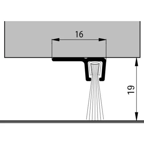 FRANCE CALFEUTRAGE SARL - GROUPE ELTON Bas De Porte Profilé à Brosse IBS90/18 ELTON - 3ml - 0308704 2 FRANCE CALFEUTRAGE SARL - GROUPE ELTON Bas De Porte Profilé à Brosse IBS90/18 ELTON - 3ml - 0308704 – Image 2