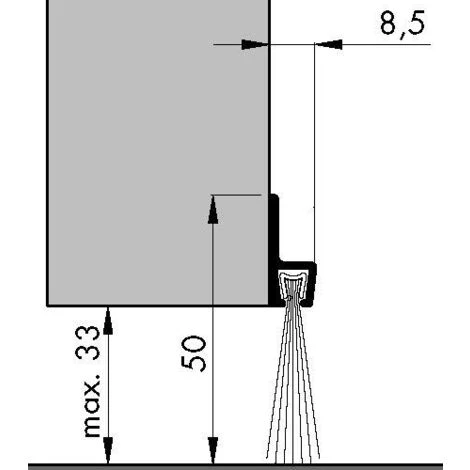 FRANCE CALFEUTRAGE SARL - GROUPE ELTON Bas De Porte Profilé à Brosse IBS50 ELTON - 2.50ml - 0308102D 2 FRANCE CALFEUTRAGE SARL - GROUPE ELTON Bas De Porte Profilé à Brosse IBS50 ELTON - 2.50ml - 0308102D – Image 2