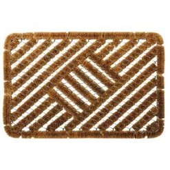 ID MAT - Tapis Grattant Coco Métal - 40x60 Cm