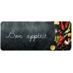 ID MAT - Tapis De Cuisine - 50x120 Cm - Bon Appétit