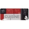 ID MAT - Tapis De Cuisine - 50x120 Cm - Cuisine - Rouge Et Noir