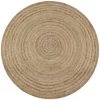 Tapis Jute Tressé 90 Cm Rond VidaXL