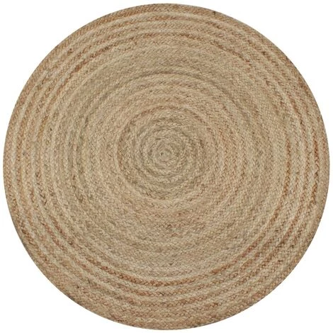 Tapis Jute Tressé 90 Cm Rond VidaXL 1 Tapis Jute Tressé 90 Cm Rond VidaXL