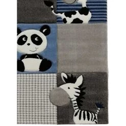 UNAMOURDETAPIS Tapis Enfant 60x110 Cm Rectangulaire ZOO Bleu Chambre Adapté Au Chauffage Par Le Sol - Bleu 8 UNAMOURDETAPIS Tapis Enfant 60x110 Cm Rectangulaire ZOO Bleu Chambre Adapté Au Chauffage Par Le Sol - Bleu -Tapis et paillasson Soldes 9145915 4