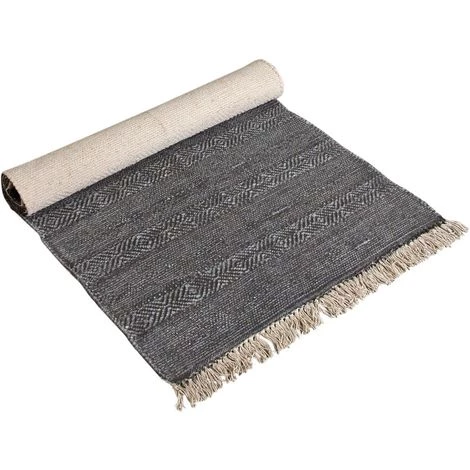AUBRY GASPARD Tapis De Couloir 180cm Gris - Gris 2 AUBRY GASPARD Tapis De Couloir 180cm Gris - Gris – Image 2