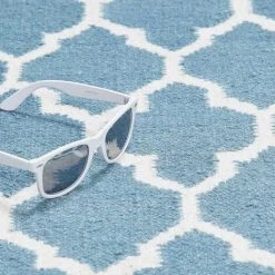 UNAMOURDETAPIS Tapis Kilim 170x240 Cm Rectangulaire AFRIRA Bleu Salon Tissé à La Main - Bleu 7 UNAMOURDETAPIS Tapis Kilim 170x240 Cm Rectangulaire AFRIRA Bleu Salon Tissé à La Main - Bleu -Tapis et paillasson Soldes 9307016 4