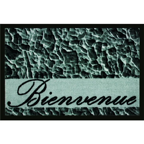 Tapis Anti-poussière En Polyamide Minéral Motif Bienvenue - Dim : 40 X 60 Cm - PEGANE - 1 Tapis Anti-poussière En Polyamide Minéral Motif Bienvenue - Dim : 40 X 60 Cm - PEGANE -