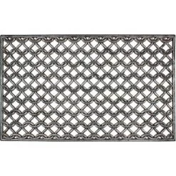 Tapis Gratte-pieds Extérieur Grille Maille En Caoutchouc - Dim : 45 X 75 Cm - PEGANE -