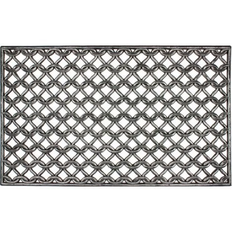 Tapis Gratte-pieds Extérieur Grille Maille En Caoutchouc - Dim : 45 X 75 Cm - PEGANE - 1 Tapis Gratte-pieds Extérieur Grille Maille En Caoutchouc - Dim : 45 X 75 Cm - PEGANE -