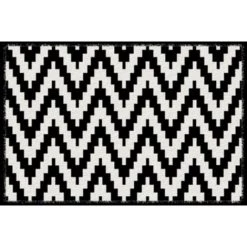 Tapis Anti-poussière En Polyamide Motif Chevrons - Dim : 40 X 60 Cm- PEGANE -