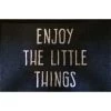 Tapis Anti-poussière En Polyamide Motif Enjoy The Litte Things - Dim : 40 X 60 Cm- PEGANE -