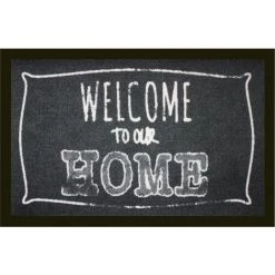 Tapis Anti-poussière En Polyamide Motif Welcome To Our Home - Dim : 40 X 60 Cm- PEGANE -