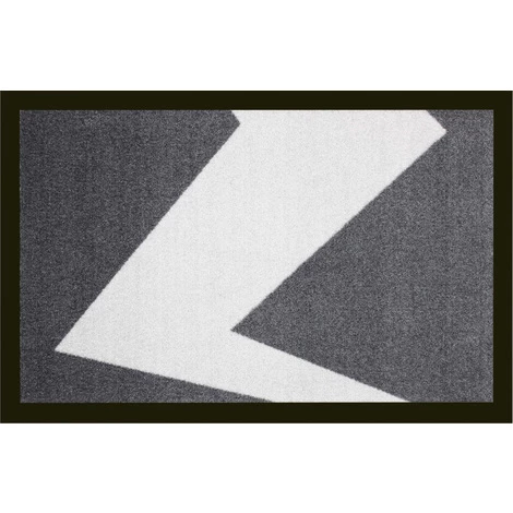 Tapis Anti-poussière "Eclair" En Polyamide Coloris Gris - Dim : 40 X 60 Cm- PEGANE - 1 Tapis Anti-poussière "Eclair" En Polyamide Coloris Gris - Dim : 40 X 60 Cm- PEGANE -