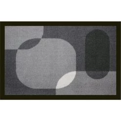 Tapis Anti-poussière "Sphère" En Polyamide Coloris Gris - Dim : 40 X 60 Cm- PEGANE -