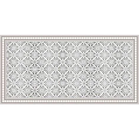 MATTEO Tapis Intérieur Extérieur En Vinyle Carreaux Marocains 140 X 70 Cm Beige - Beige 1 MATTEO Tapis Intérieur Extérieur En Vinyle Carreaux Marocains 140 X 70 Cm Beige - Beige